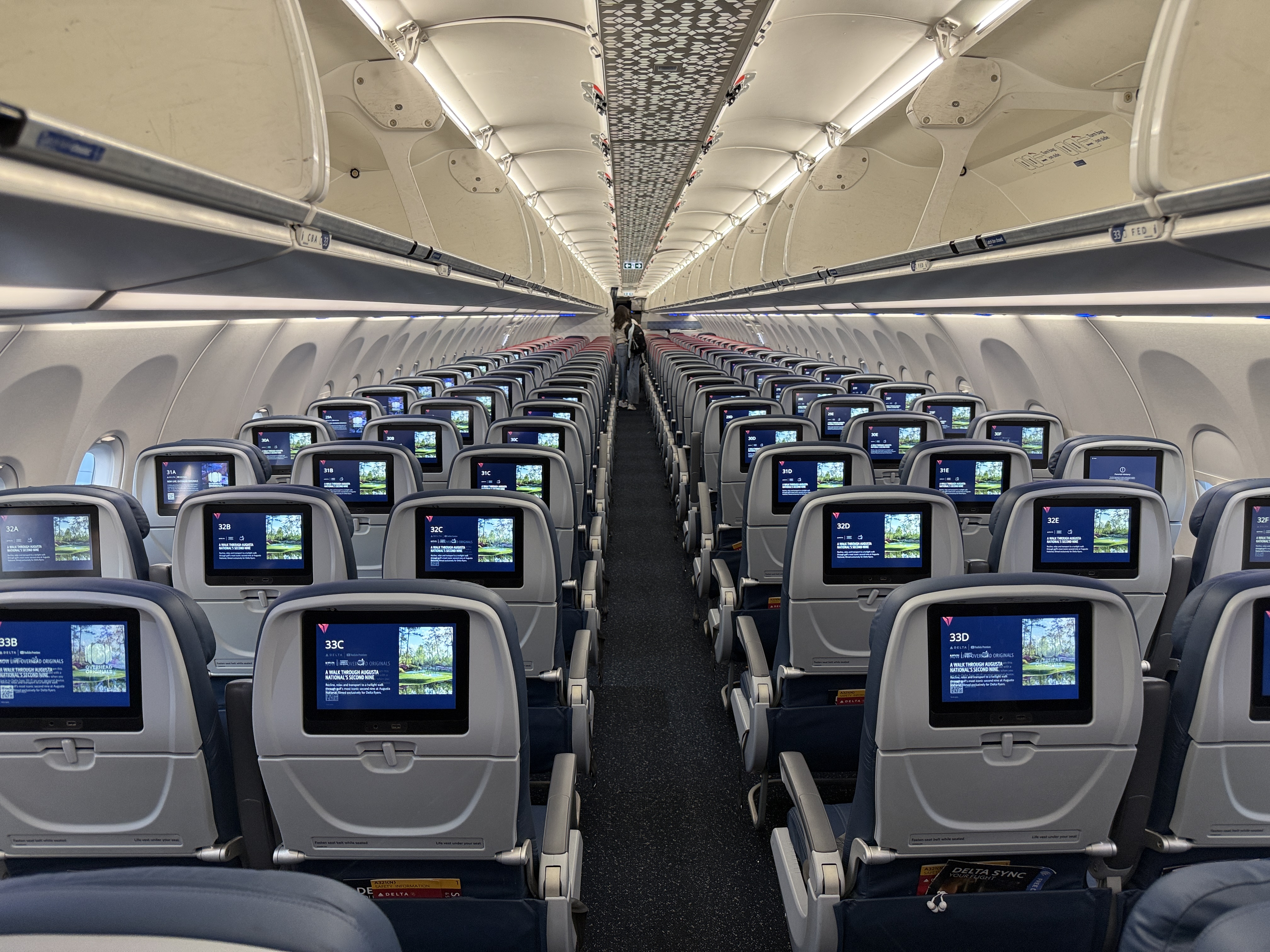 Delta A321neo economy · photographed May 2026